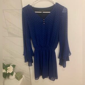 White House Black Market Dress| Cobalt Blue Bell Sleeve | Color: Blue | Size: 00
